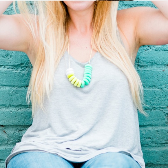 Clay Color Block Necklace - Picture 2 of 2